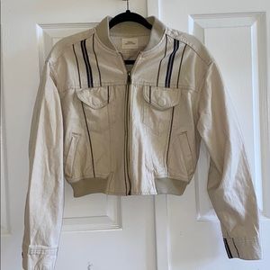 BNWT UO Cropped Lined Bomber Jacket